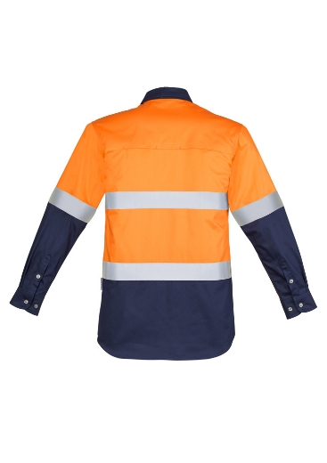 Picture of Syzmik, Mens Hi Vis Spliced Industrial Shirt - Hoop Taped